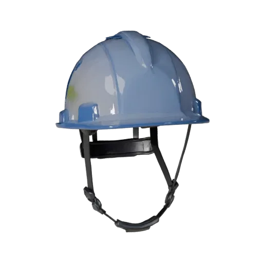 Emergency Hard Hat Realistic 3D model, three-quarter studio render, showing plastic shells, form detail.