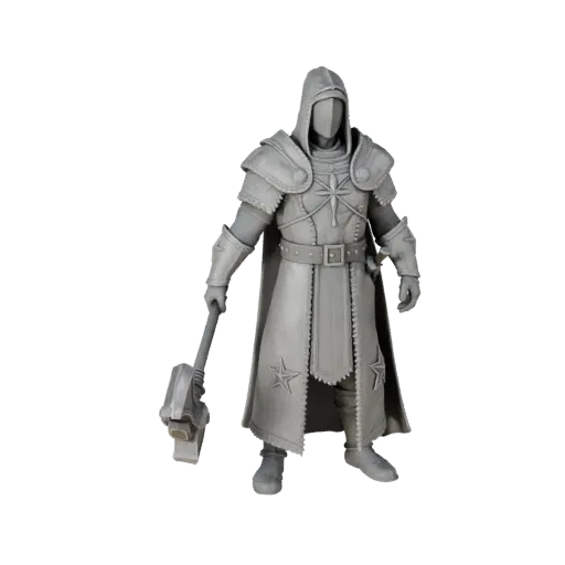 Fantasy Cleric Character Model - Rigged