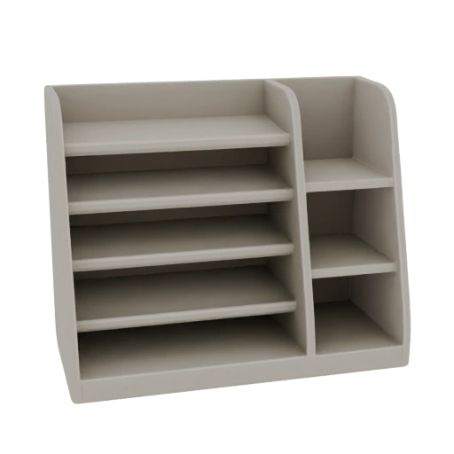 Modern Desk Organizer with Shelves