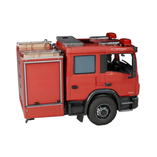 Camion dei pompieri High Poly 3D Model per Rendering Studio - PBR
