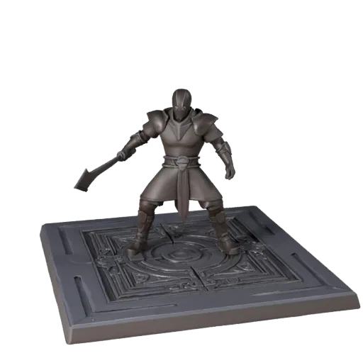 Dungeon Unit Marker high poly 3D model preview showing scale, studio close-up view, icon shape and table readability