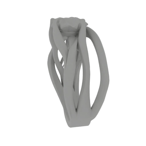 Twisted Band Ring 3D Model