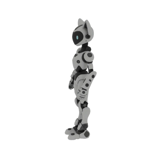 Cat-Eared Robot 3D Model