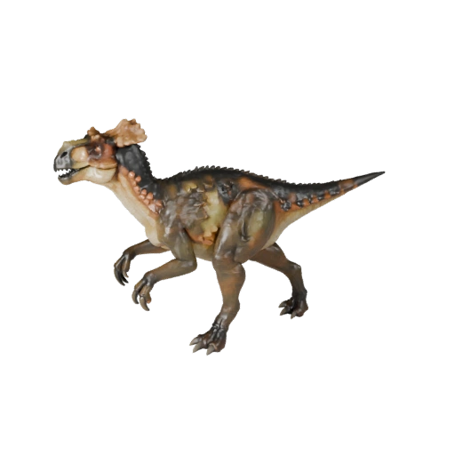 Modelo 3D Low Poly Parasaurolophus - Asset Unity com FBX