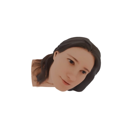 AI-Generated Female Head Bust