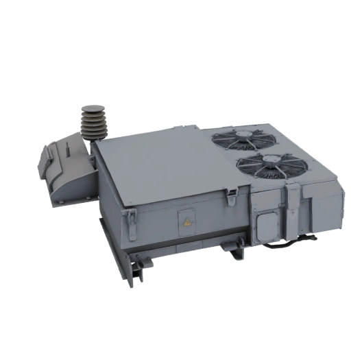 Industrial Transformer Unit with Cooling Fans