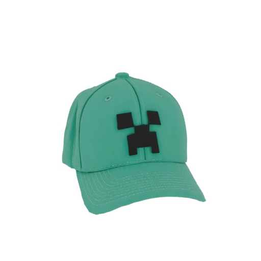Minecraft Creeper Baseball Cap 3D Model