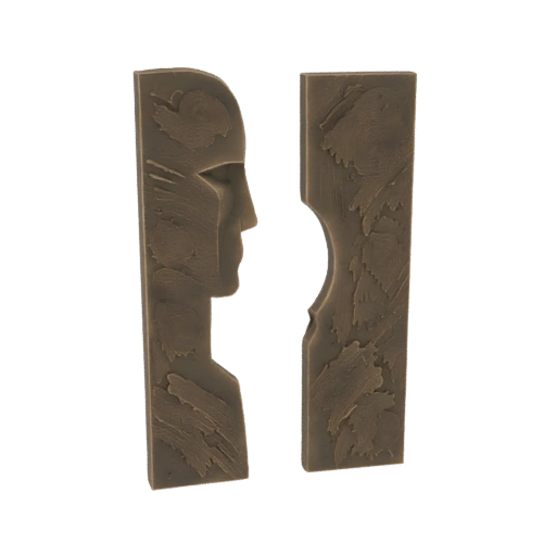 Abstract Face Profile Sculpture