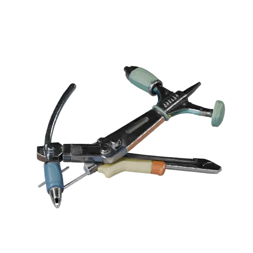 Diagnostic Scalpel Prop Stylized 3D model, stylized isometric render, showing stainless steel, handheld tool scale.
