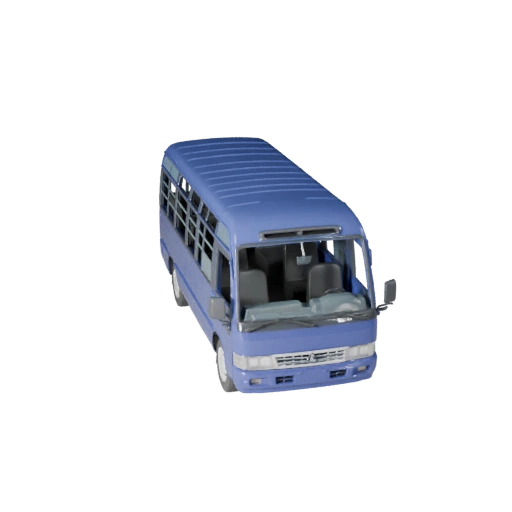 Modelo 3D de Micro-ônibus para Unreal Engine - Asset Pronto para Jogo