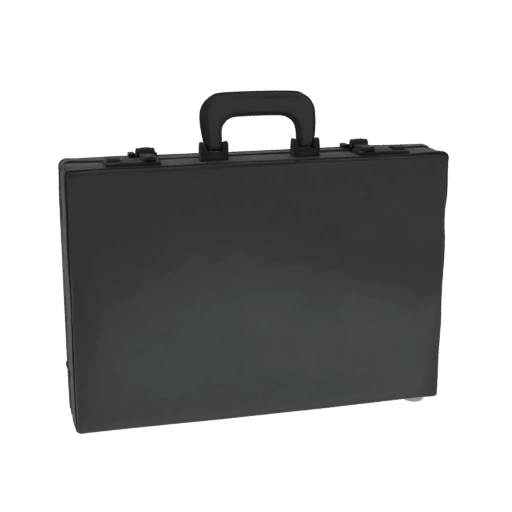 Classic Black Briefcase 3D Model