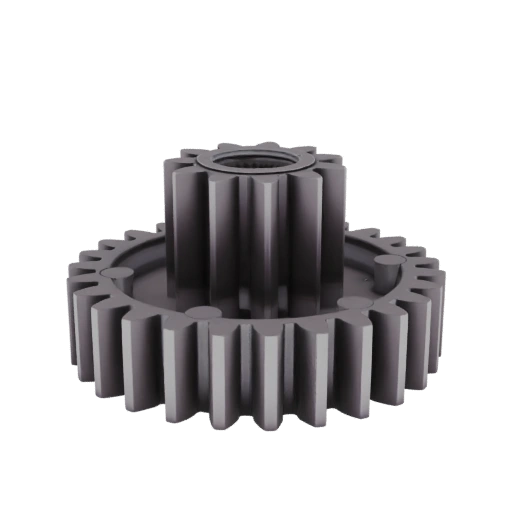 Dual-Stage Gear Assembly 3D Model