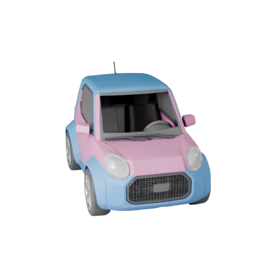 Voiture compacte haute poly modèle 3D pour rendus de studio - PBR (Legacy)
