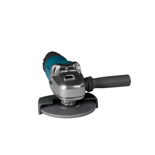 Workshop Angle Grinder High Poly 3D model, close-up studio render, showing molded plastic, ergonomic handles.