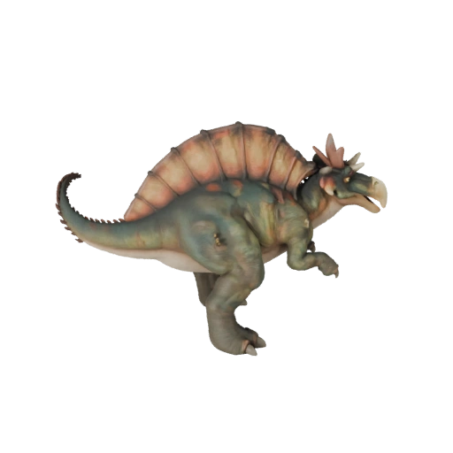 Modelo 3D de Parasaurolophus de Desenho Animado - Asset Estilizado para Animação
