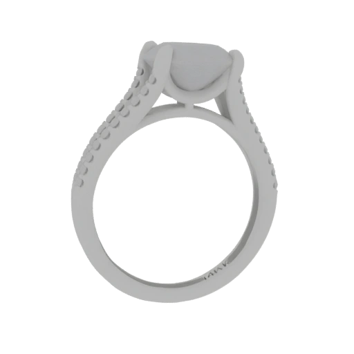 Diamond Engagement Ring 3D Model