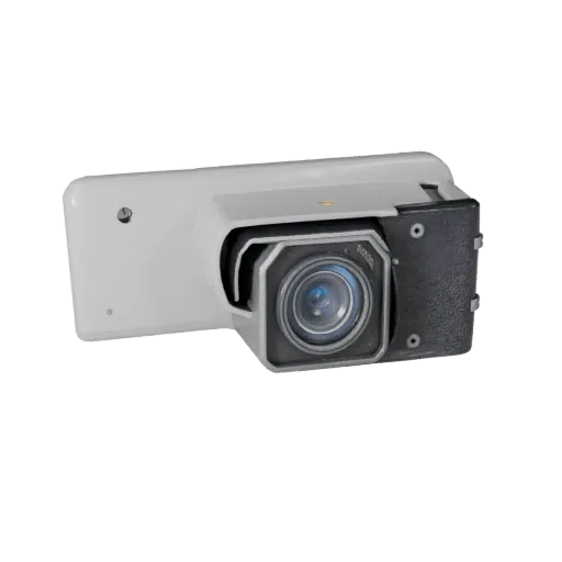 Kitchen Security Camera 3D model, three-quarter front view, Unity viewport, showing white plastic, form detail.