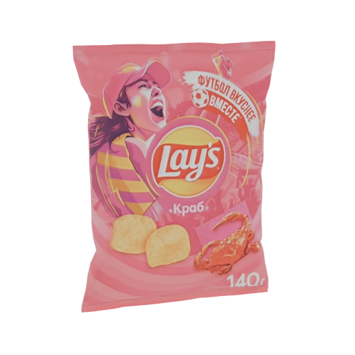 Lay's Crab Chips Bag 3D Model