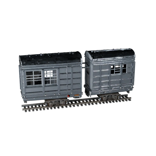 Hohe Poly Güterzug 3D Modell für Studio-Renderings
