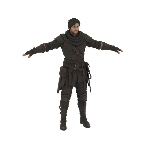 Fantasy Adventurer 3D Model