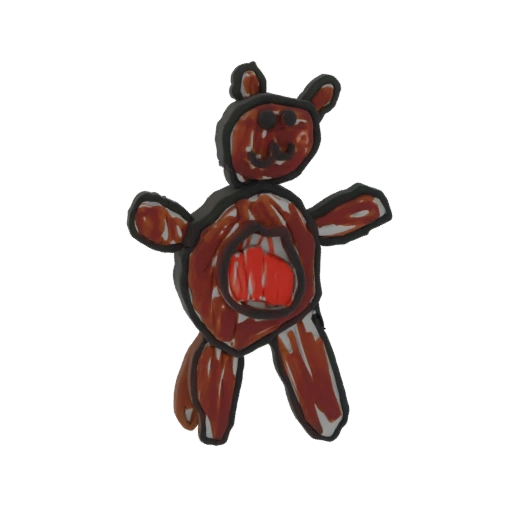Chubby Teddy Bear 3D Model