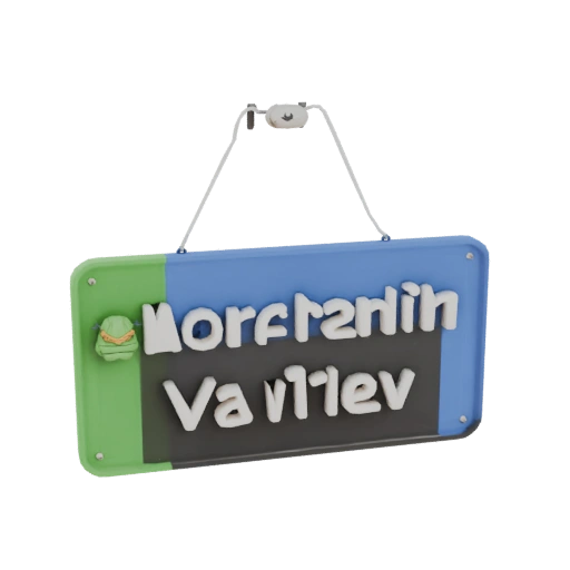 Name Plate "Morfrandin Valiyev" with Ninja Turtles Heroes