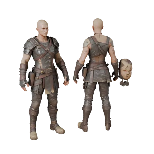 Realistic Archer Character Model - Rigged