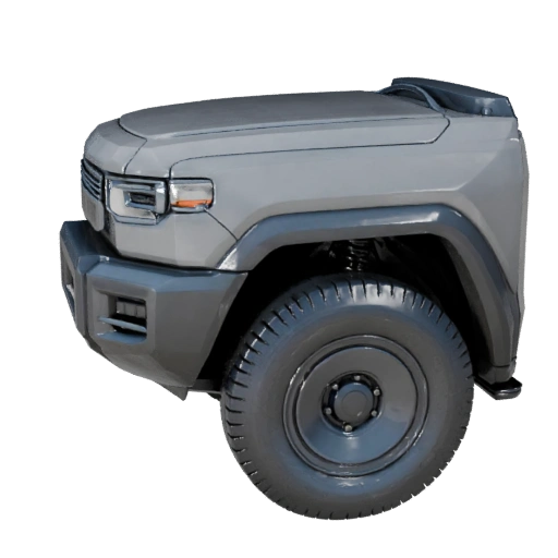 Modelo 3D de SUV Cibernético de Alto Poligonaje para Renders de Estudio - PBR