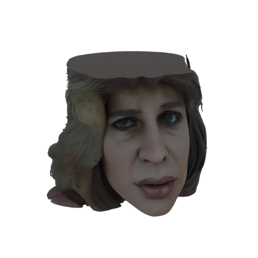 Distressed Woman's Bust 3D Model