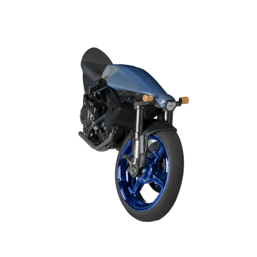 Motocicleta de Alto Poligonagem 3D para Renderizações de Estúdio - PBR