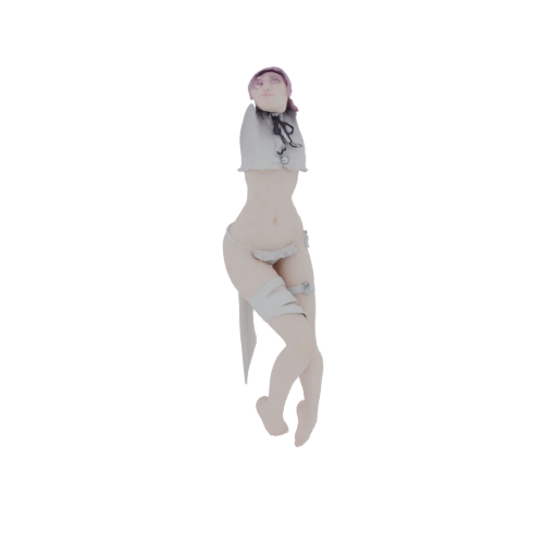 Anime Girl Torso with Scarf
