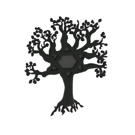 Tree of Life with Star of David Emblem