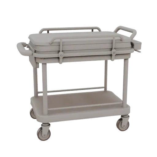 Ward Medical Cart Printable 3D model, isometric STL render, showing painted metal, clinical silhouette.
