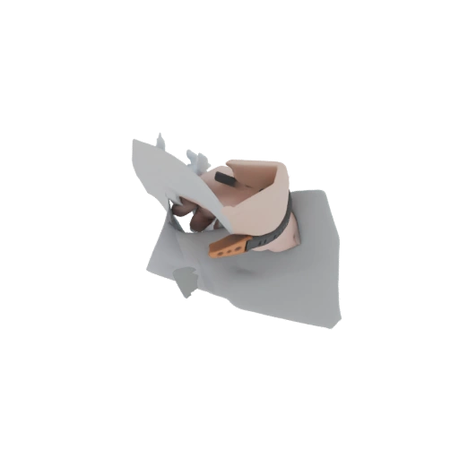 Stylized Old Man Reading a Book