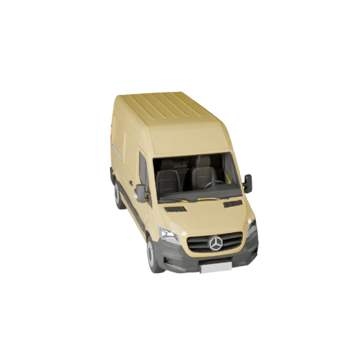 Modèle 3D de fourgon de marchandises low poly pour Unity & Unreal PBR Asset (Legacy)