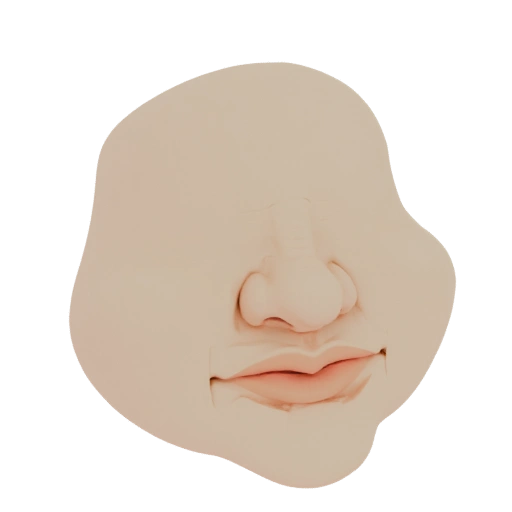 Stylized Human Face Mask