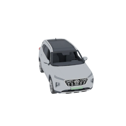 3D model Hyundai Santa Fe 2020