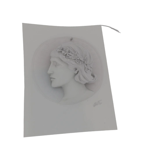 Classical Woman Bust with Floral Wreath