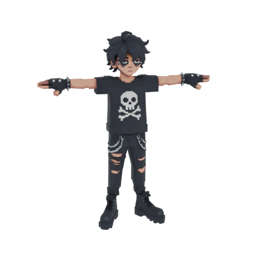 Goth Boy 3D Model