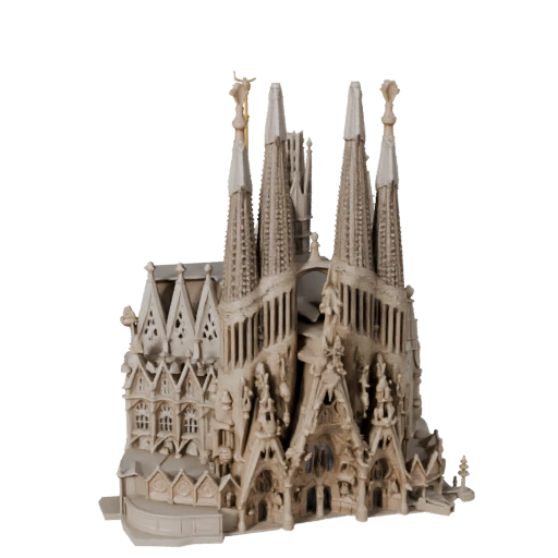 Modello 3D STL Stampabile Sagrada Familia - Asset in Scala