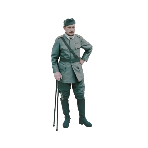 Austro-Hungarian Officer with Cane