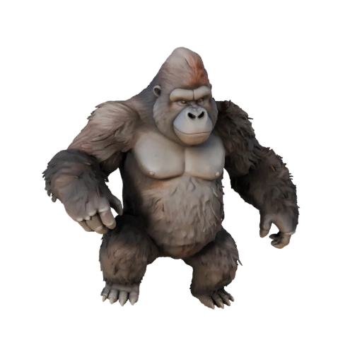 Modello 3D Gorilla per Unity - Asset Pronto per il Gioco, FBX | Royalty-Free