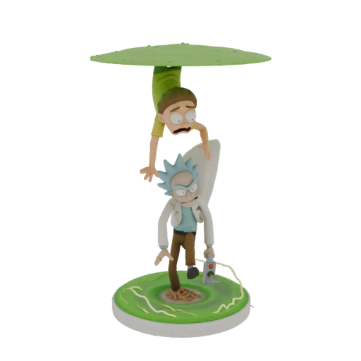 Rick and Morty "Mushroom Trip" Diorama