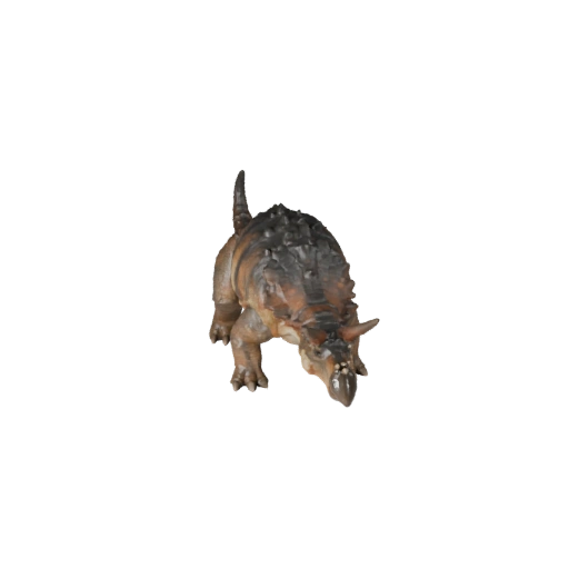Modelo 3D de Anquilossauro Baixo Poli - Asset para Jogos Unity com FBX