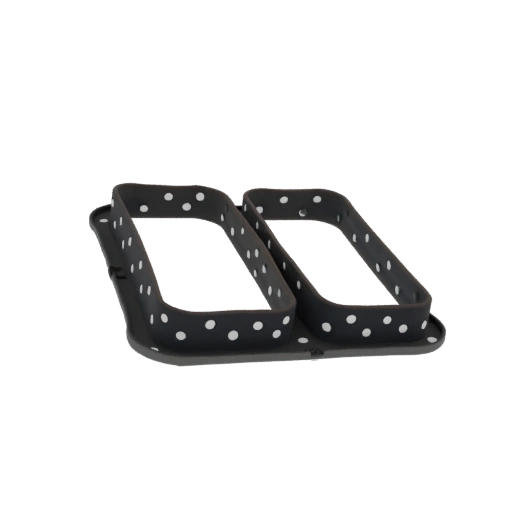 Polka Dot Double Rectangular Cookie Cutter