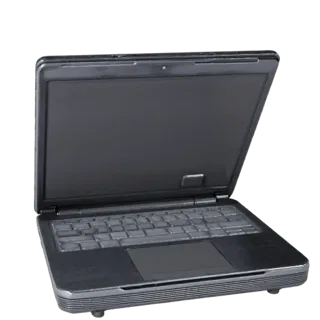 Modello 3D ad alto numero di poligoni Robusto Notebook Convertibile, rendering ravvicinato da studio, che mostra metallo spaz