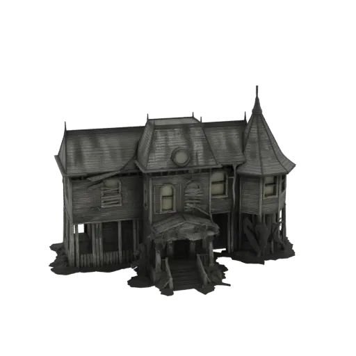 Gothic Haunted Mansion 3D Model
