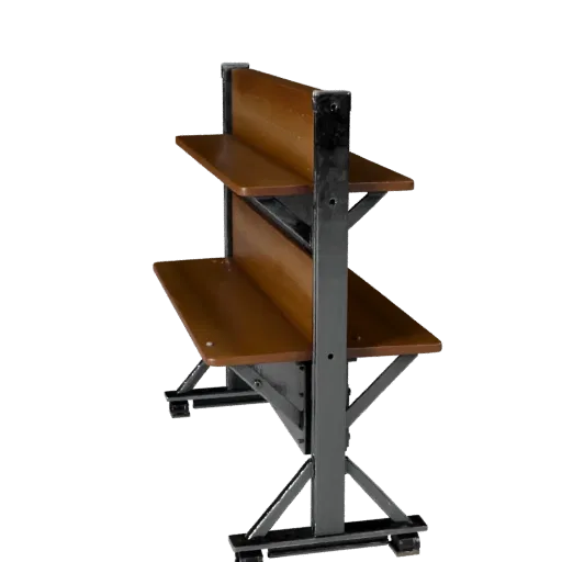 Maker Pegboard Wall Product Viz 3D model, three-quarter studio product render, showing steel frames, stable fixtures.