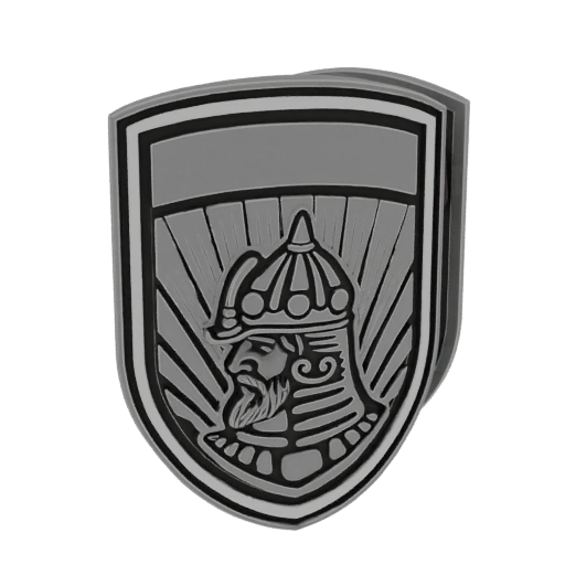 Medieval Warrior Emblem 3D Model