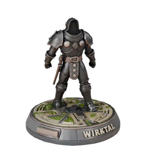 Strategy Unit Marker high poly 3D model preview showing scale, studio close-up view, icon shape and table readability